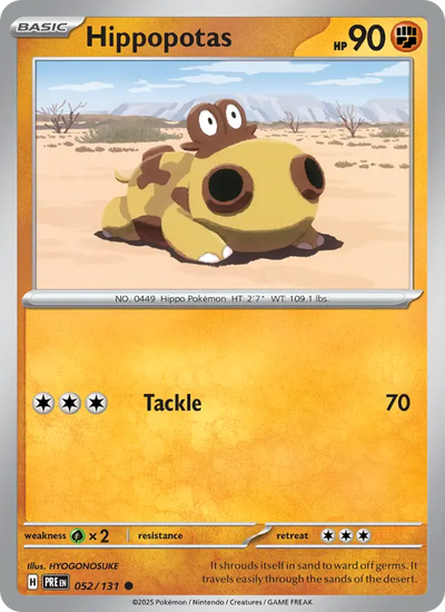 Hippopotas (052) — Prismatic Evolutions