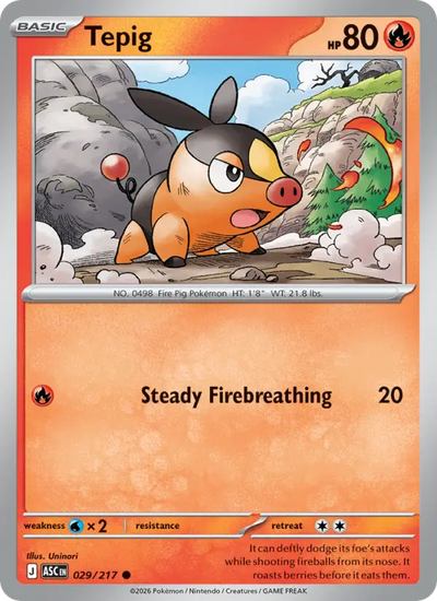 Tepig (029) — Ascended Heroes