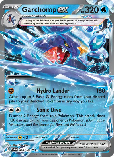 Garchomp ex (038) — Paradox Rift