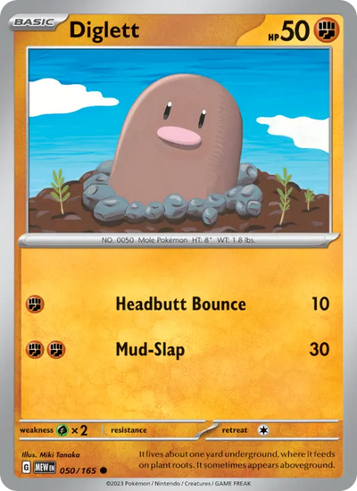 Diglett (050) — 151