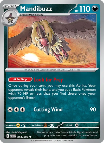 Mandibuzz (064) — White Flare