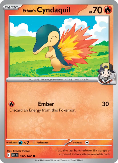 Ethan's Cyndaquil (032) — Destined Rivals