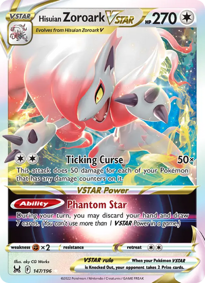 Hisuian Zoroark VSTAR (147) — Lost Origin