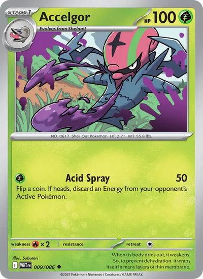 Accelgor (009) — White Flare