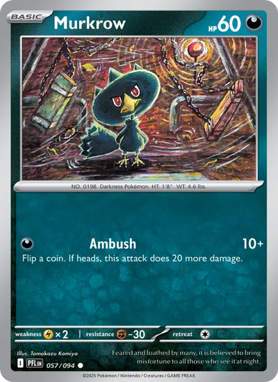 Murkrow (057) — Phantasmal Flames