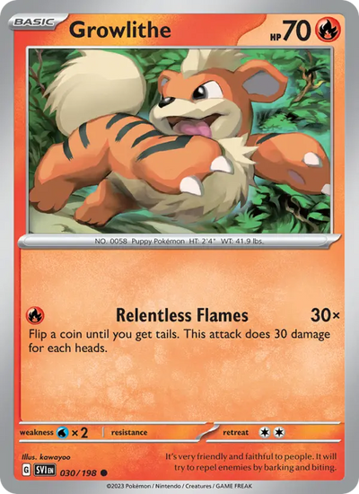 Growlithe (030) — Scarlet & Violet