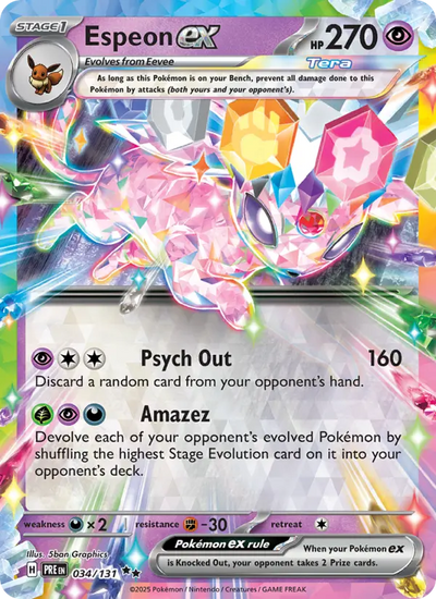 Espeon ex (034) — Prismatic Evolutions