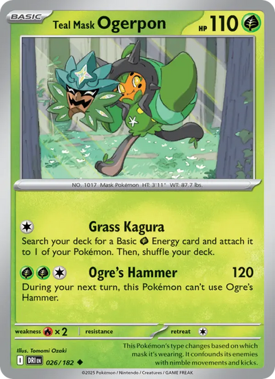 Teal Mask Ogerpon (026) — Destined Rivals