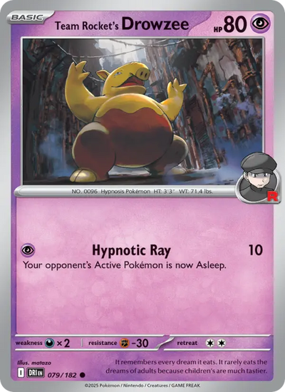 Team Rocket's Drowzee (079) — Destined Rivals