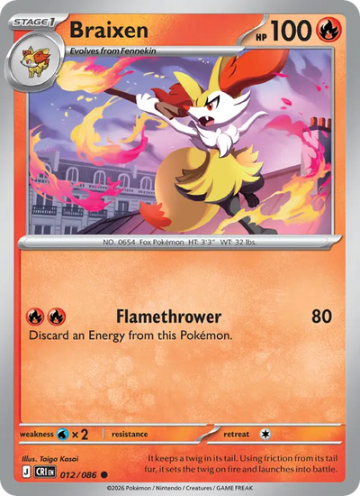 Braixen (012) — Chaos Rising
