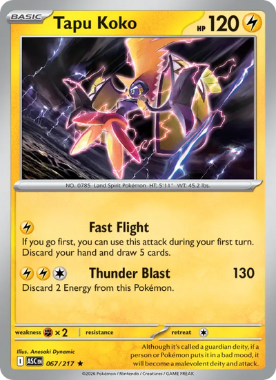 Tapu Koko (067) — Ascended Heroes