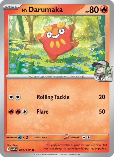 N's Darumaka (032) — Ascended Heroes