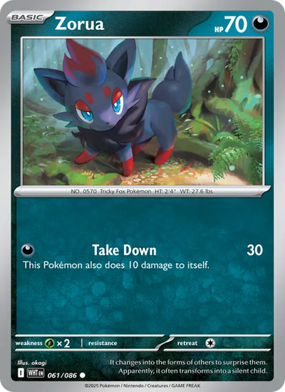Zorua (061) — White Flare