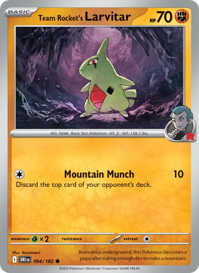 Team Rocket's Larvitar (094) — Destined Rivals