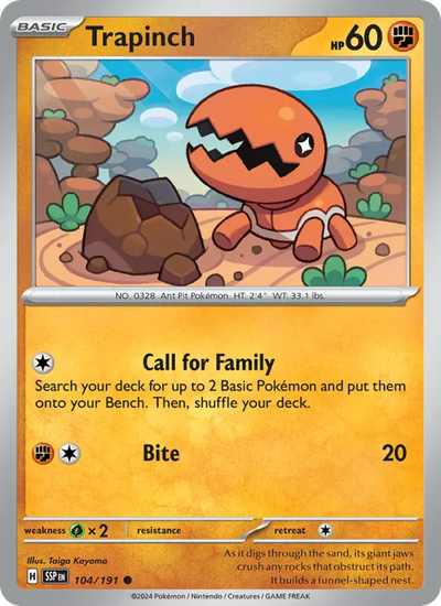 Trapinch (104) — Surging Sparks