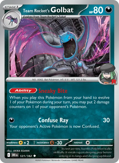 Team Rocket's Golbat (121) — Destined Rivals