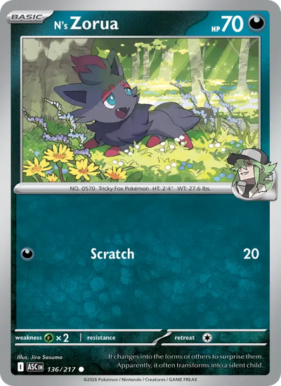 N's Zorua (136) — Ascended Heroes