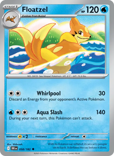 Floatzel (058) — Destined Rivals