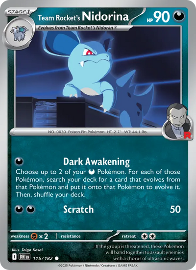 Team Rocket's Nidorina (115) — Destined Rivals