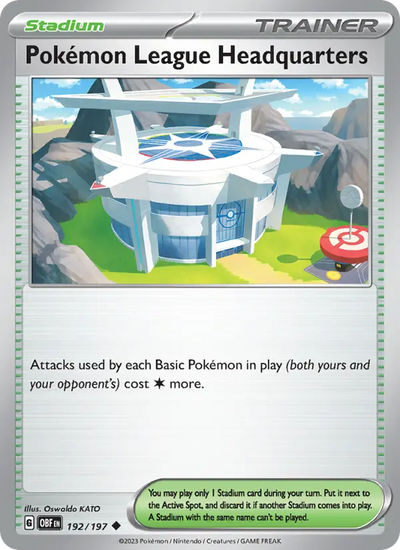 Pokémon League Headquarters (192) — Obsidian Flames