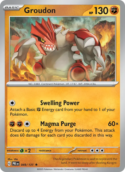 Groudon (049) — Prismatic Evolutions