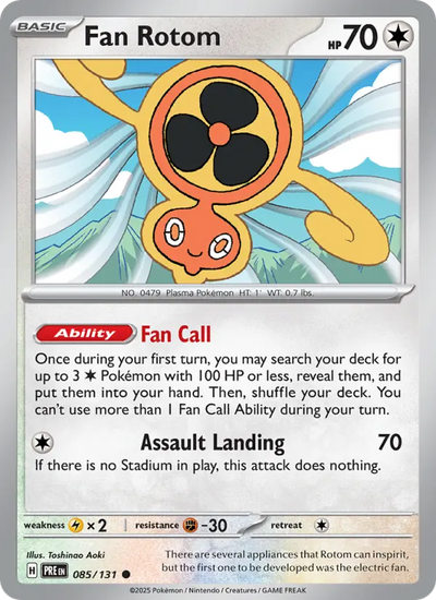Fan Rotom (085) — Prismatic Evolutions