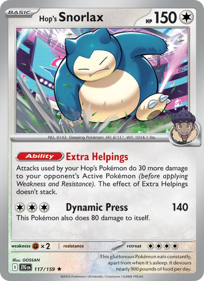 Hop's Snorlax (117) — Journey Together