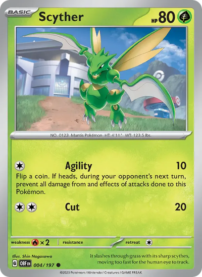 Scyther (004) — Obsidian Flames