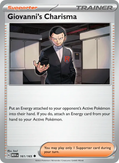 Giovanni's Charisma (161) — 151