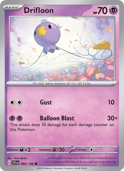 Drifloon (089) — Scarlet & Violet