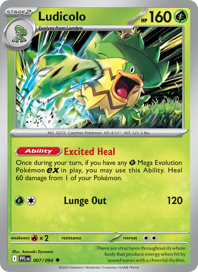 Ludicolo (007) — Phantasmal Flames