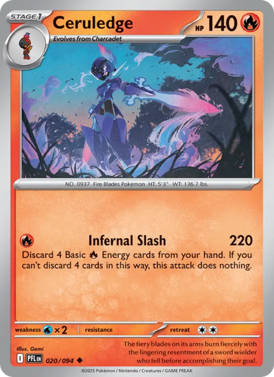 Ceruledge (020) — Phantasmal Flames