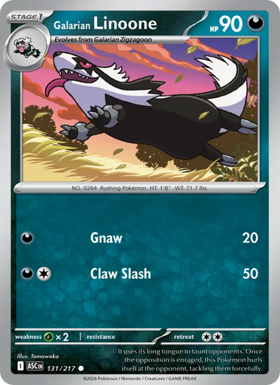 Galarian Linoone (131) — Ascended Heroes