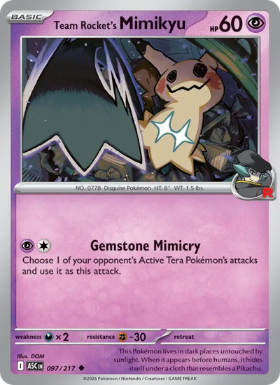 Team Rocket's Mimikyu (097) — Ascended Heroes