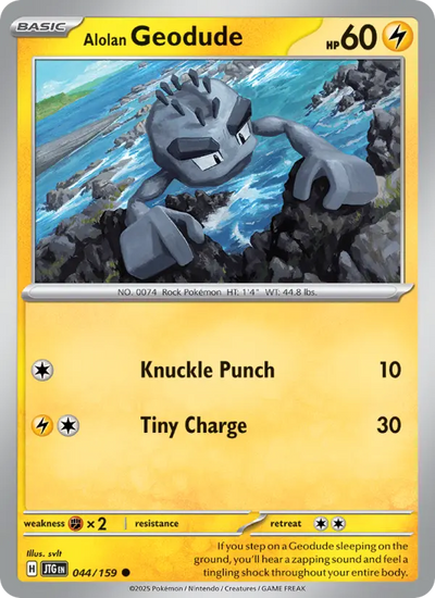 Alolan Geodude (044) — Journey Together