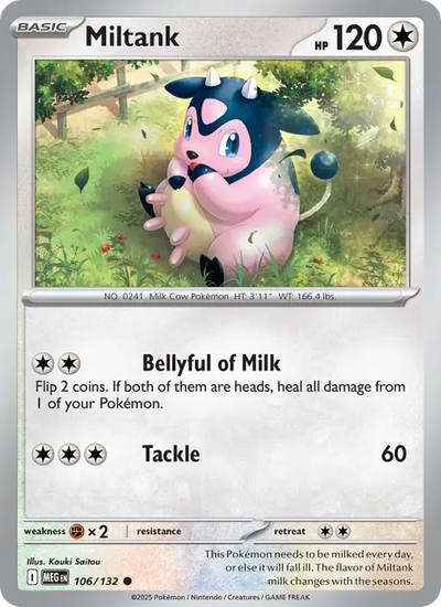 Miltank (106) — Mega Evolution