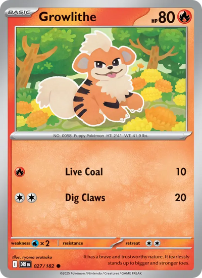 Growlithe (027) — Destined Rivals