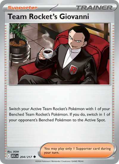 Team Rocket's Giovanni (204) — Ascended Heroes