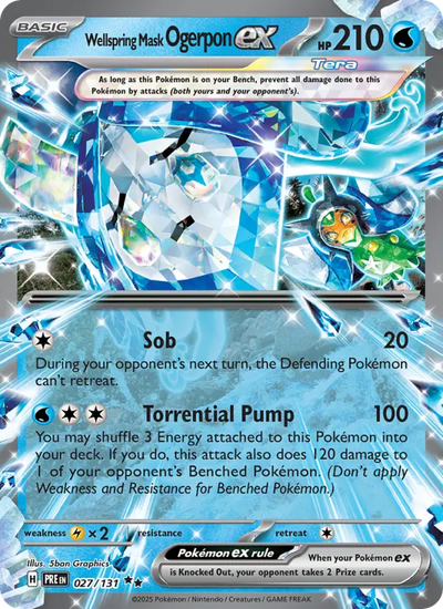Wellspring Mask Ogerpon ex (027) — Prismatic Evolutions
