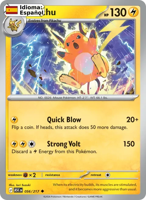Raichu (056) — Ascended Heroes