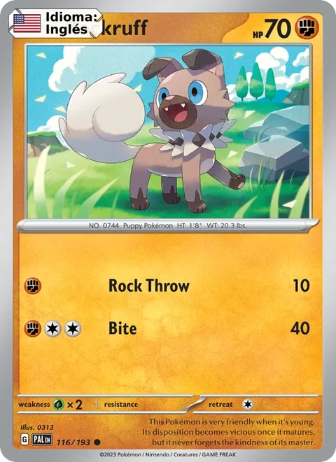 Rockruff (116) — Paldea Evolved