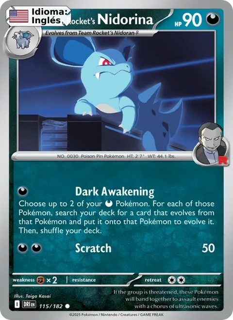 Team Rocket's Nidorina (115) — Destined Rivals