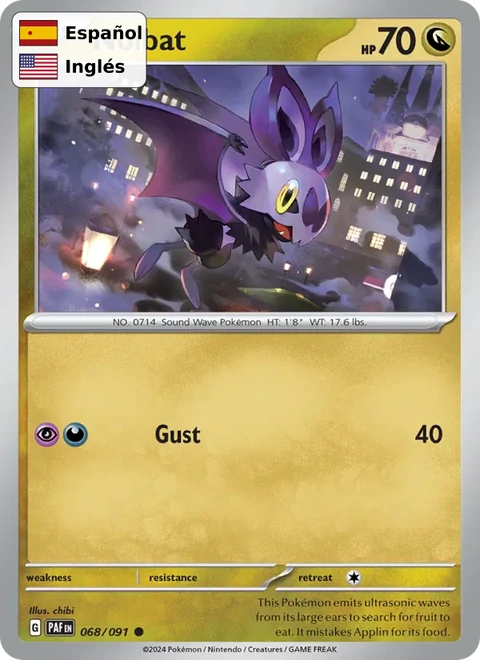 Noibat (068) — Paldean Fates