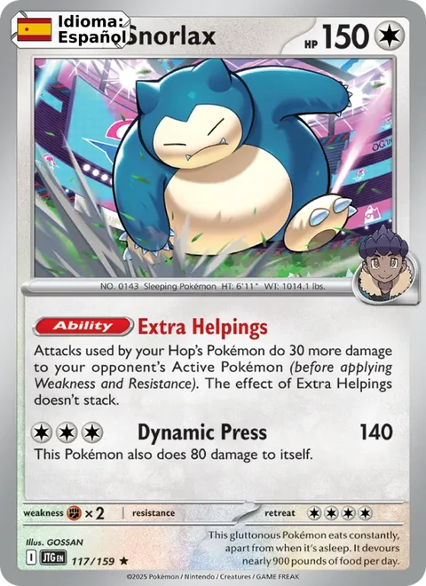 Hop's Snorlax (117) — Journey Together