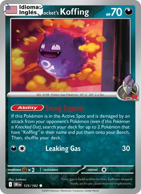 Team Rocket's Koffing (125) — Destined Rivals