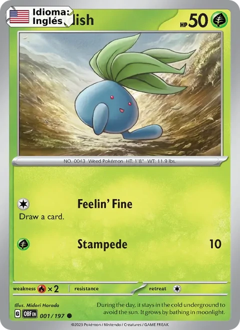 Oddish (001) — Obsidian Flames