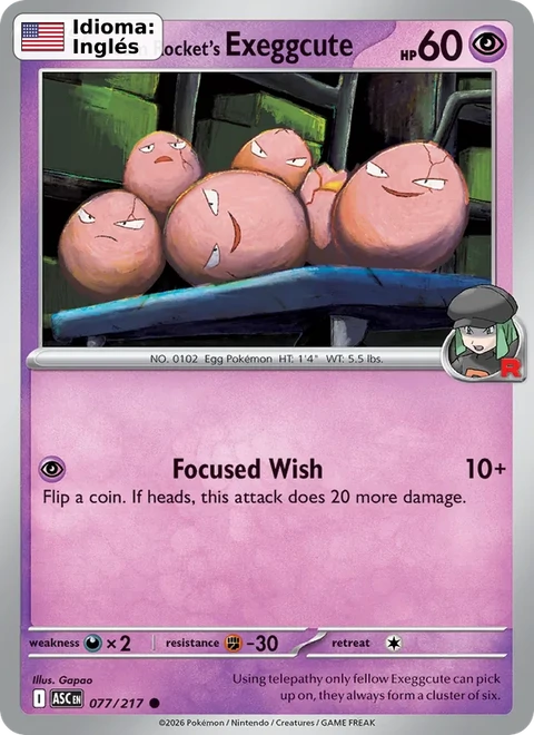 Team Rocket's Exeggcute (077) — Ascended Heroes