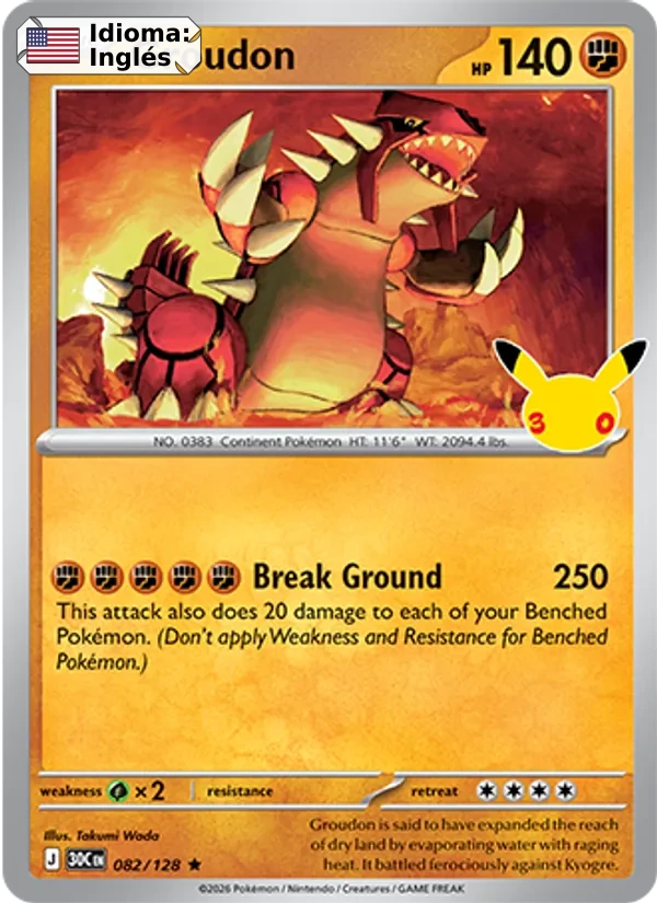 Groudon (082) — 30th Celebration