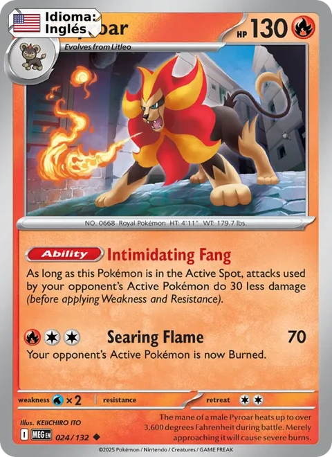 Pyroar (024) — Mega Evolution
