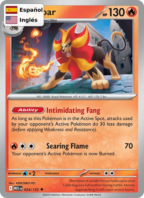 Pyroar (024) — Mega Evolution
